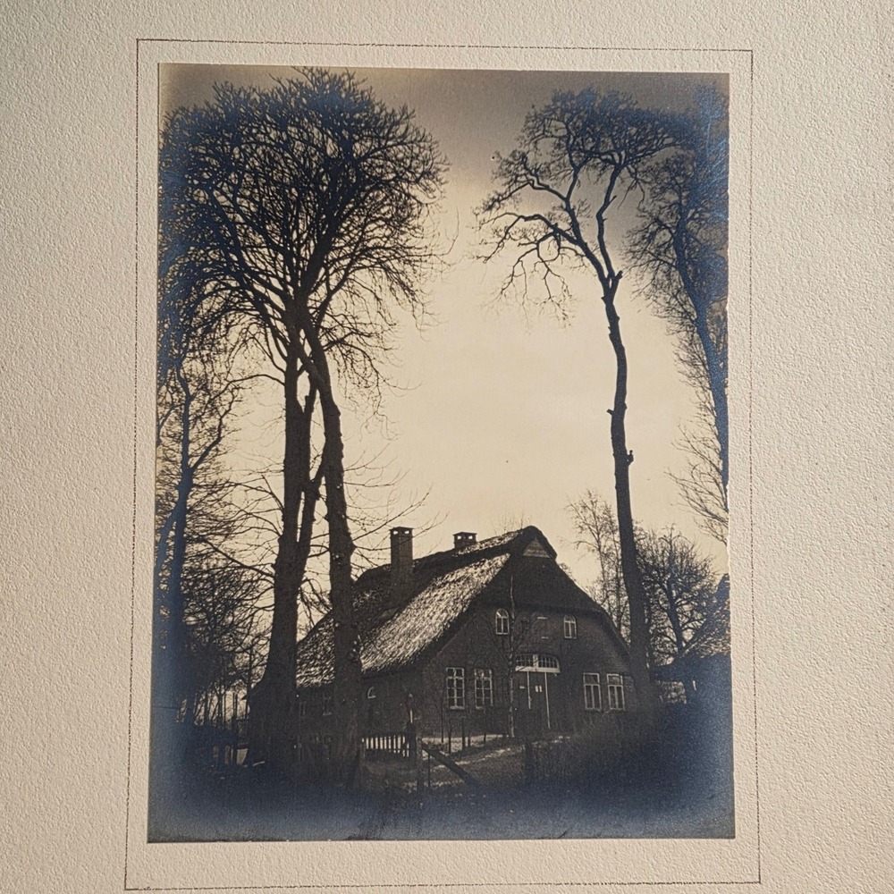 Vtg 1940s A.L. Wells Silver Gelatin Photo Old Rustic Cottage House Columbia SC